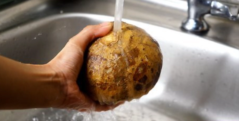 清洗馬鈴薯皮方法