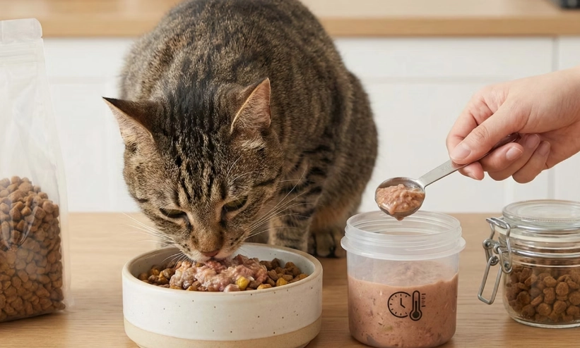 貓咪濕食乾食混搭