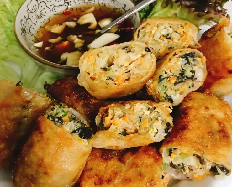 素食炸春捲