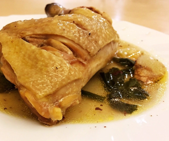 蒸雞腿料理