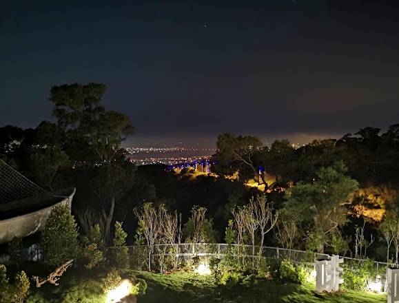 台中泡腳夜景