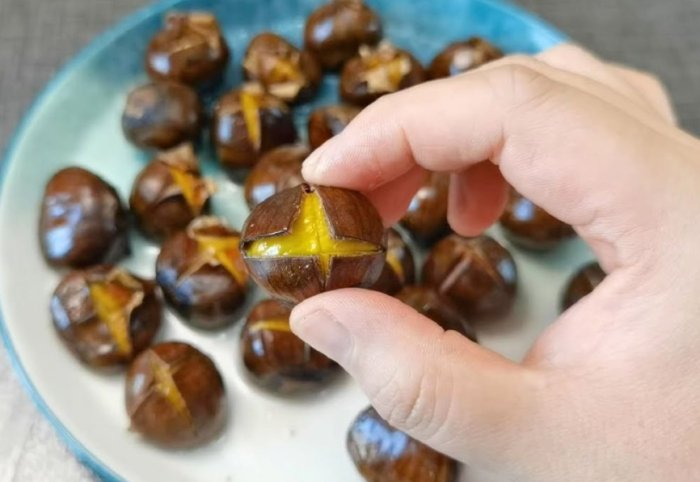 生栗子剝殼技巧