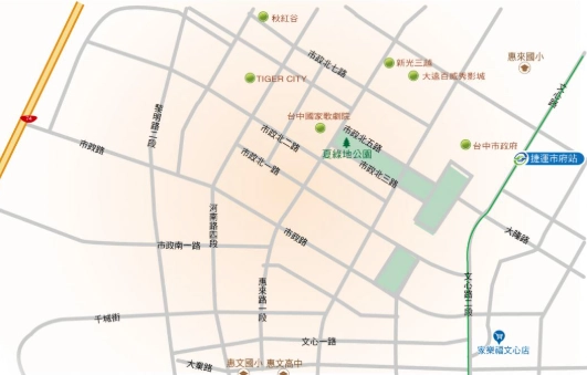 台中市中心地段