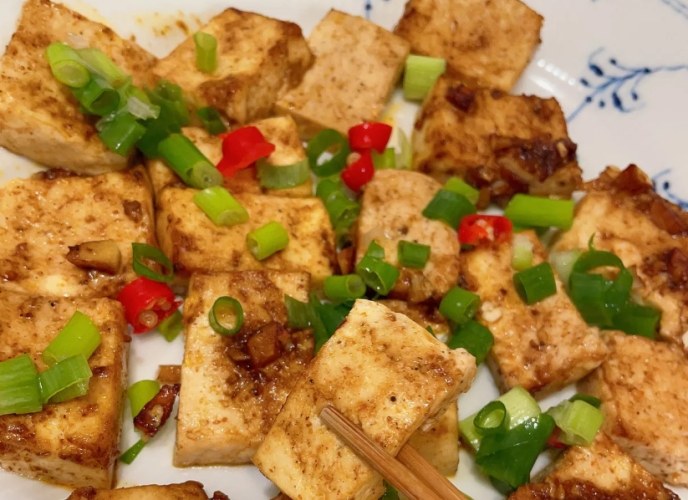 氣炸鍋板豆腐食譜