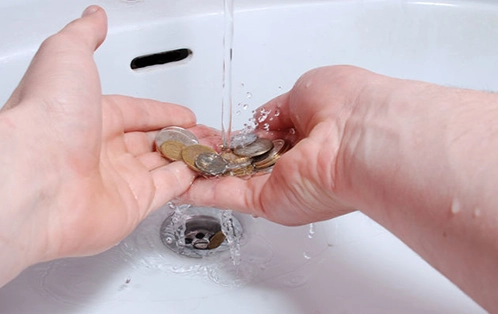 清洗髒硬幣技巧