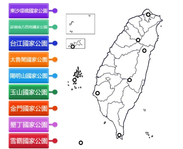 台灣國家公園列表