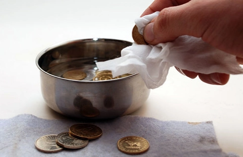 清洗髒硬幣技巧