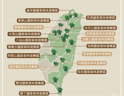 森林遊樂區數量