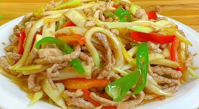 青木瓜炒肉絲食譜