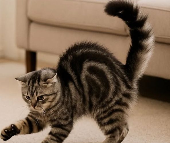 貓咪尾巴抽動意思