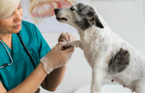 狗狗趾間炎散步