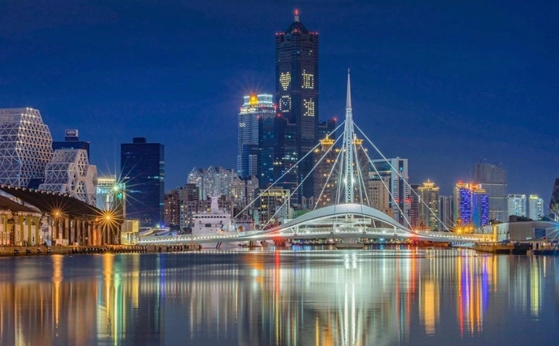 台灣南部夜景
