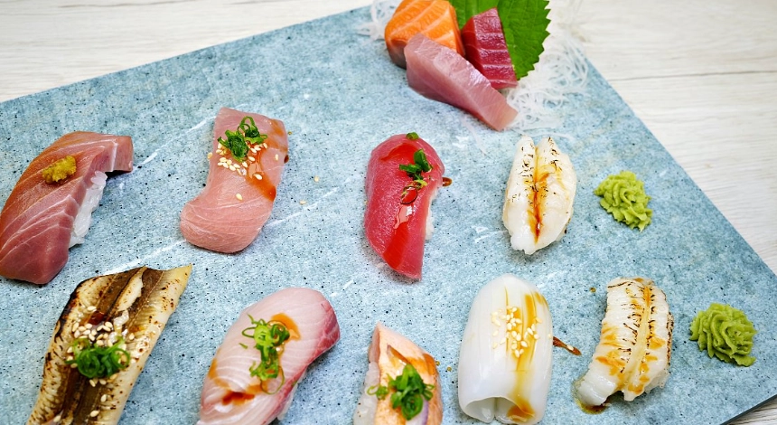 生魚片壽司選擇