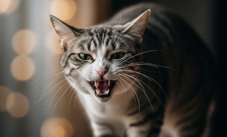 貓生氣叫聲