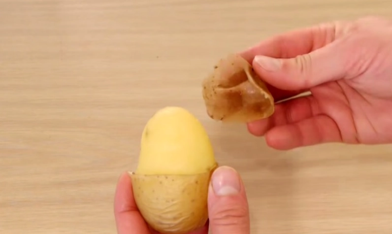 薯仔剝皮技巧