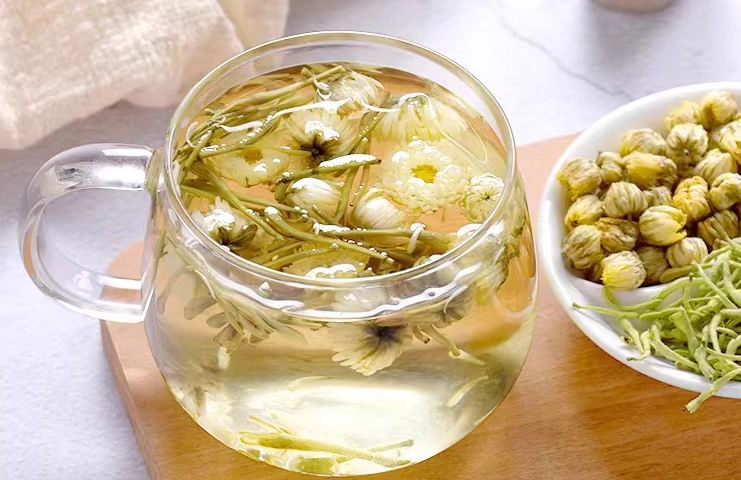 金銀花菊花茶做法