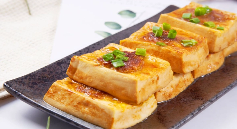 素食煎豆腐