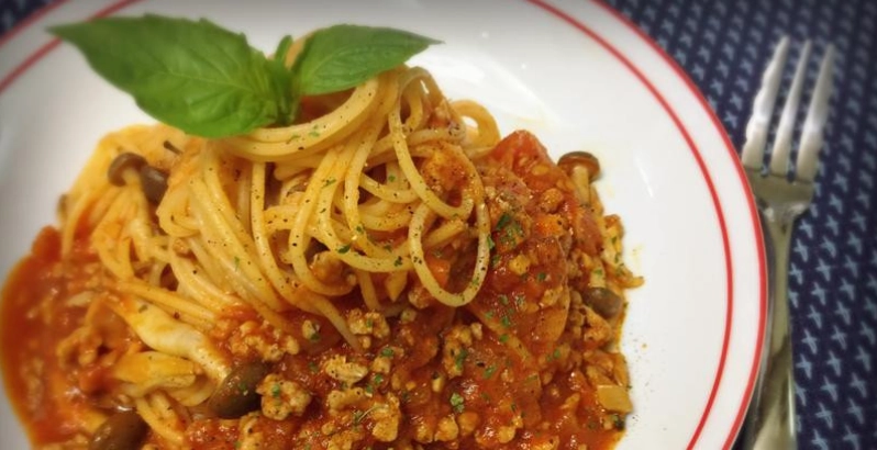 低卡番茄肉醬義大利麵