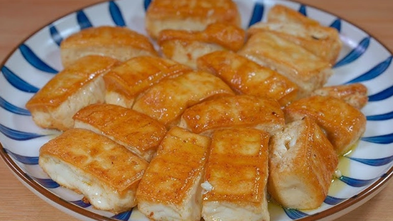 素食煎豆腐