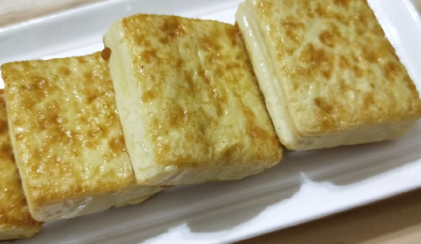 素食煎豆腐