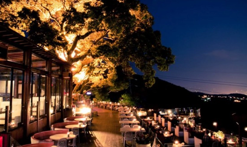 岡山咖啡廳夜景