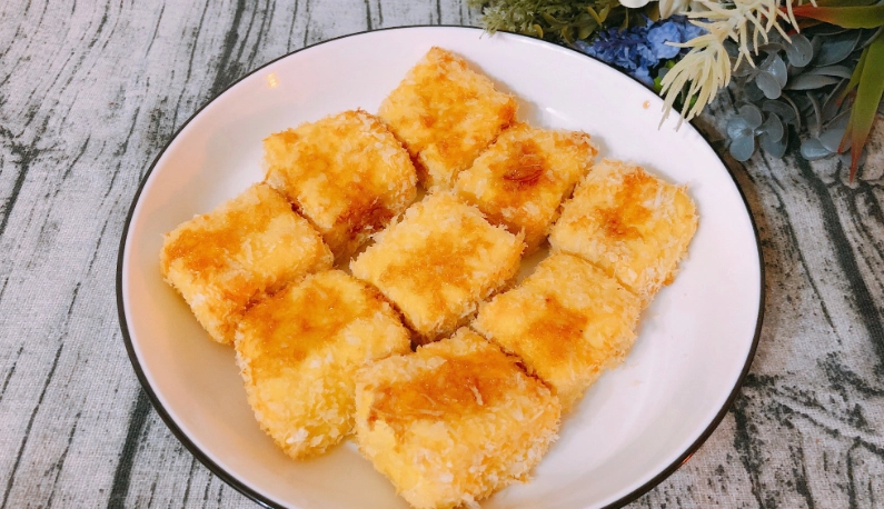 氣炸鍋金磚豆腐食譜
