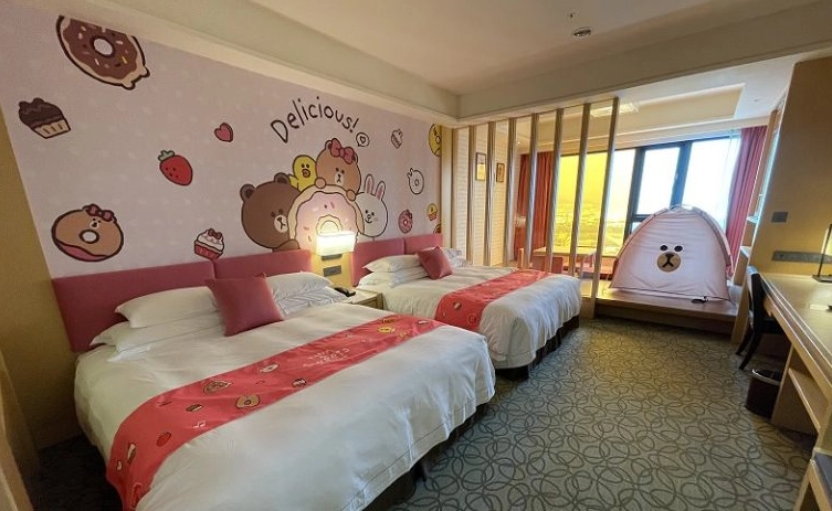 麗寶福容飯店 和洋家庭房