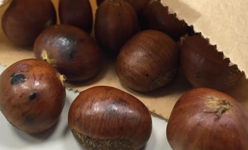 糖炒栗子黏皮處理