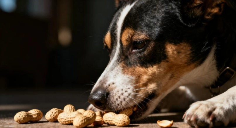 狗吃花生